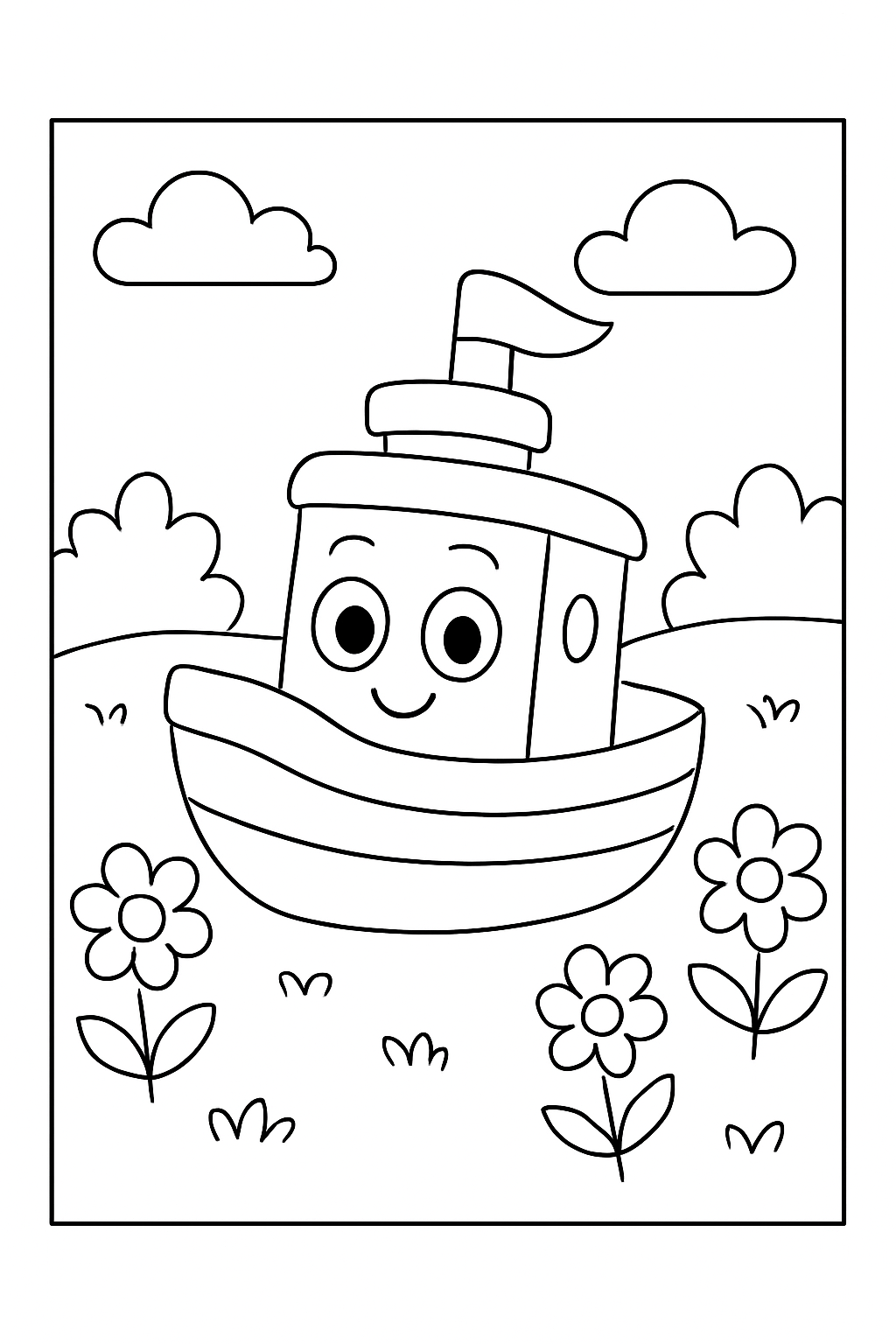 Barcos para colorir 01