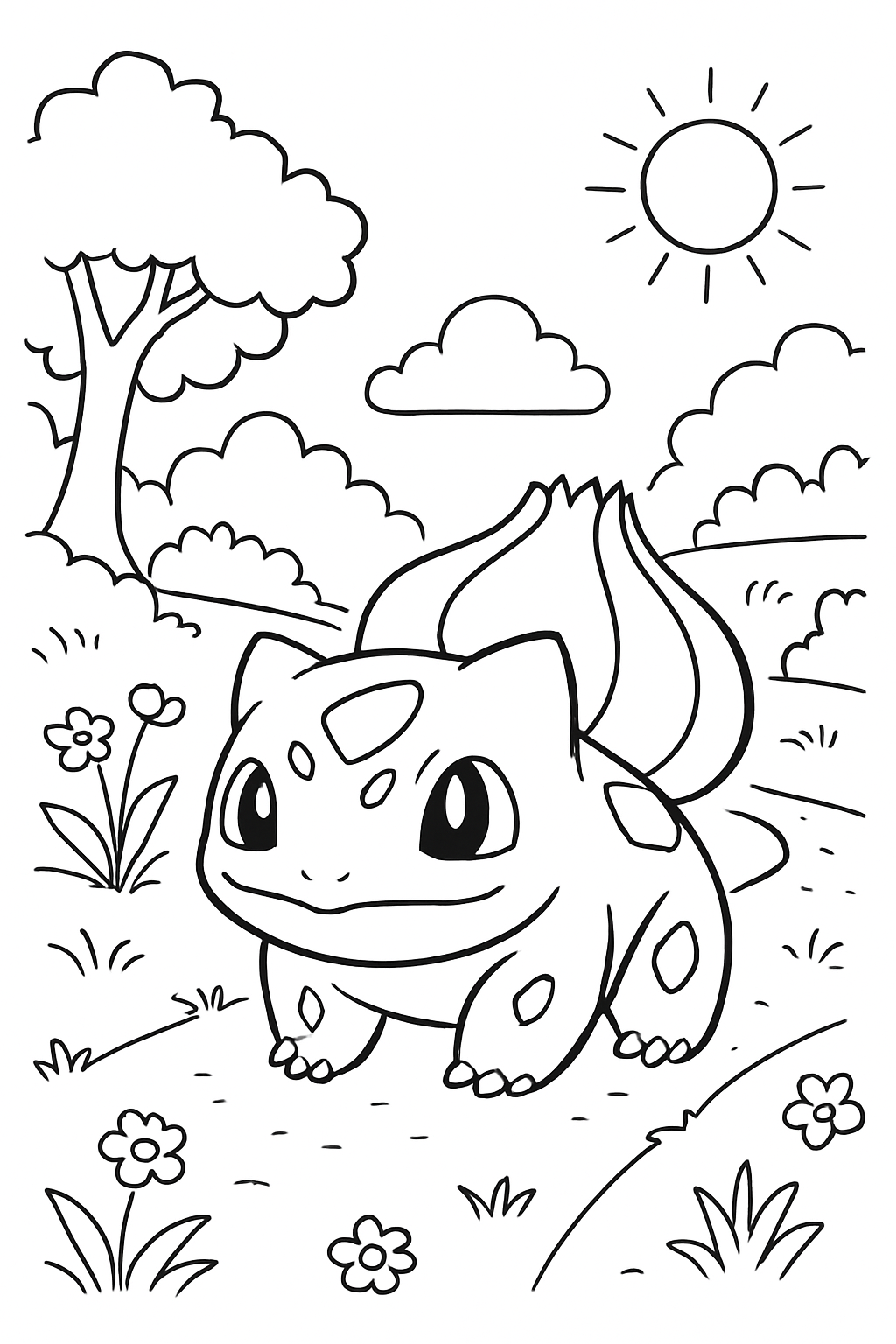 Bulbasaur para colorir 11