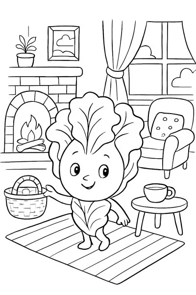 Alface para colorir 15