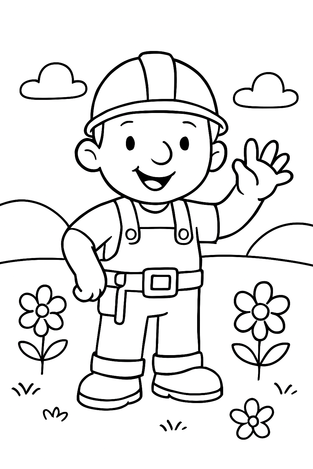 Bob, o Construtor para colorir 01