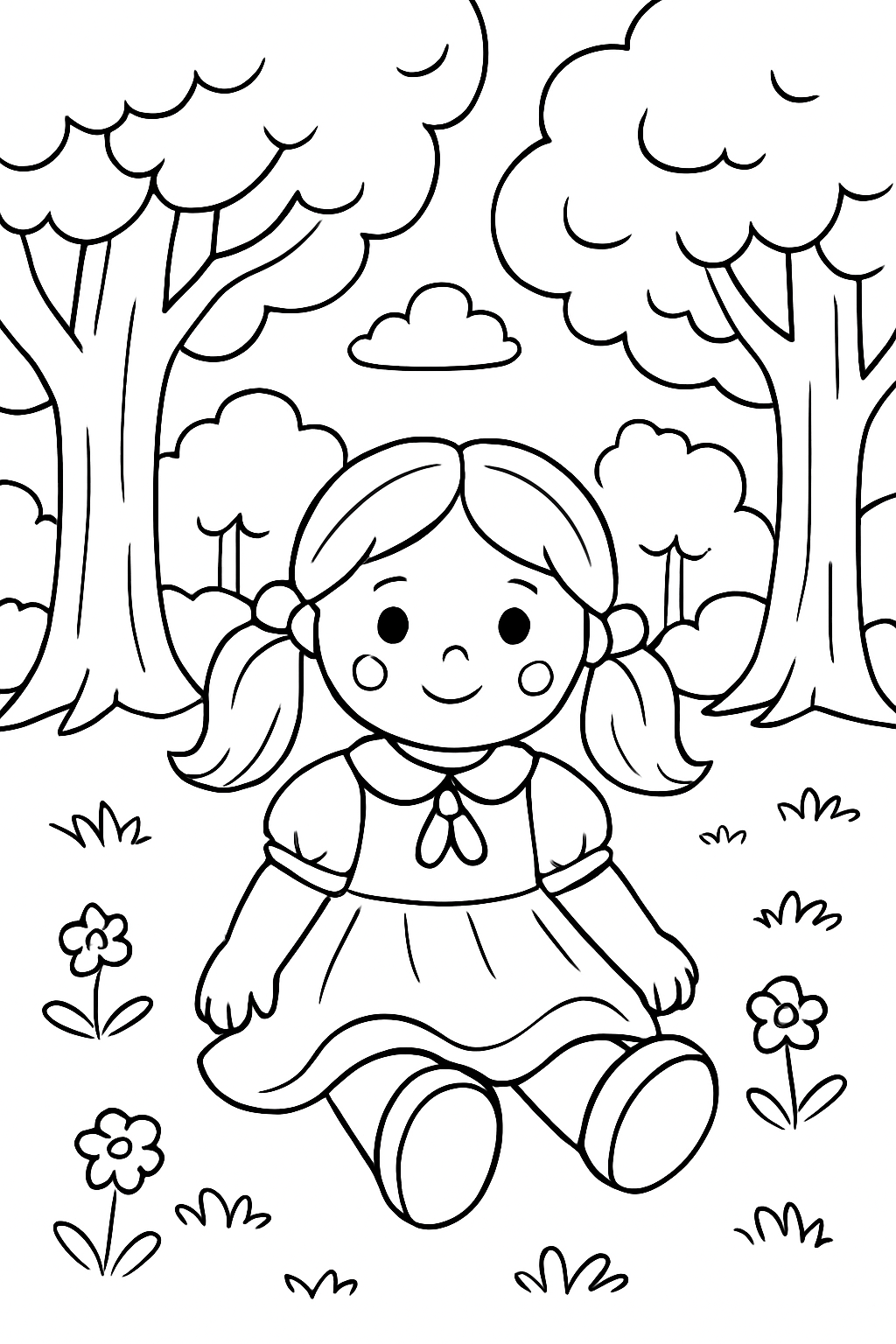 Bonecas para colorir 13
