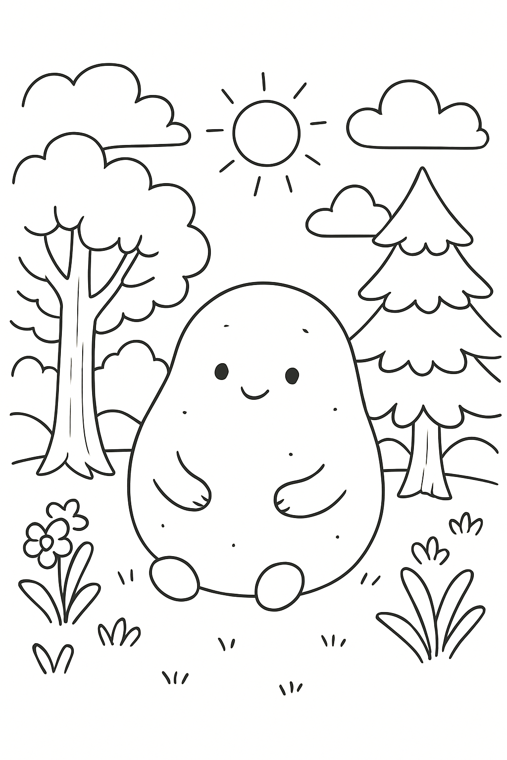 Batata para colorir 13