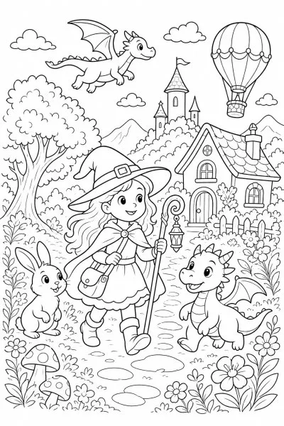 Fantasia e Contos para colorir 11