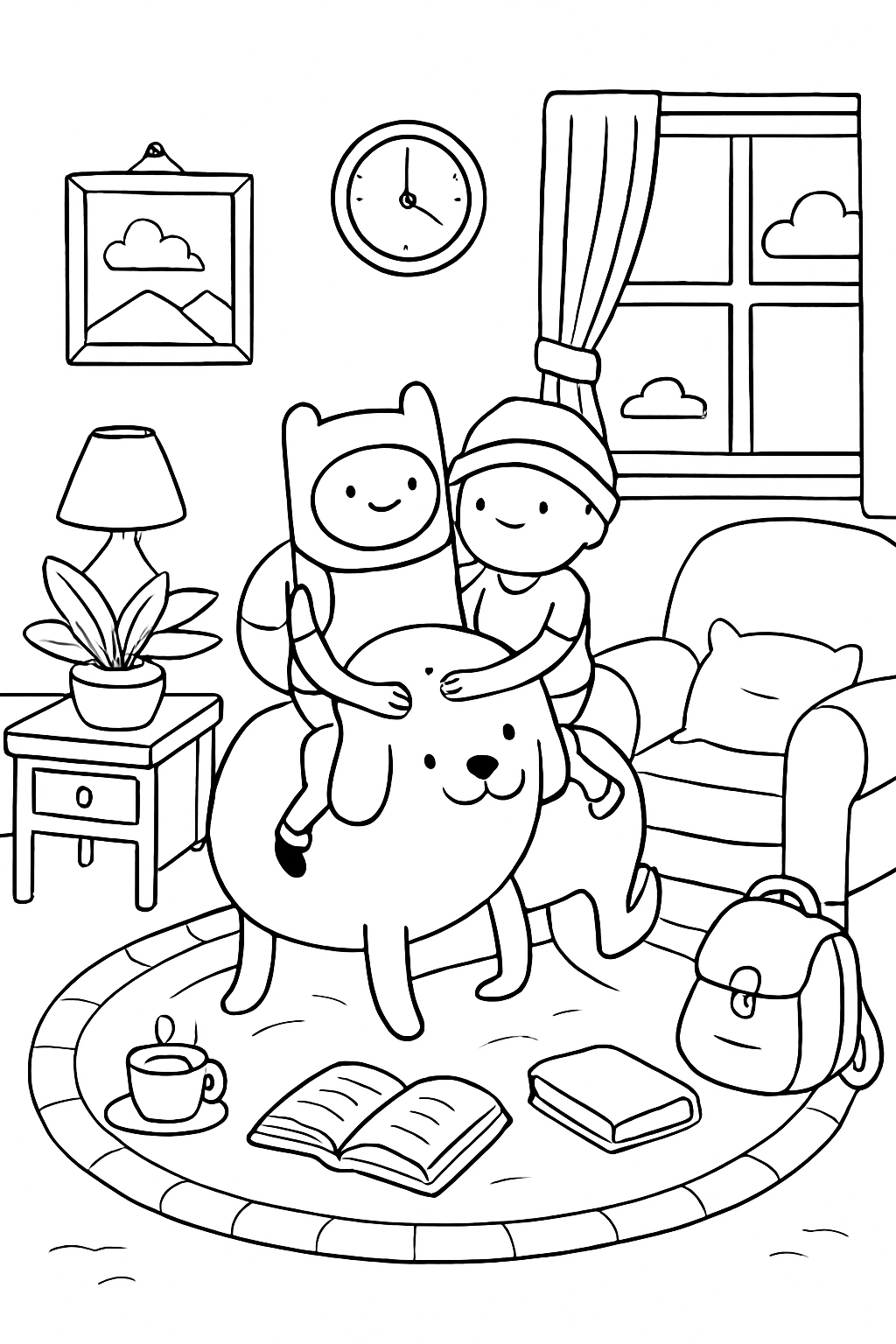 A Hora de Aventura para colorir 15