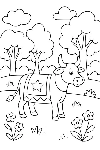 Bumba Meu Boi para colorir 13