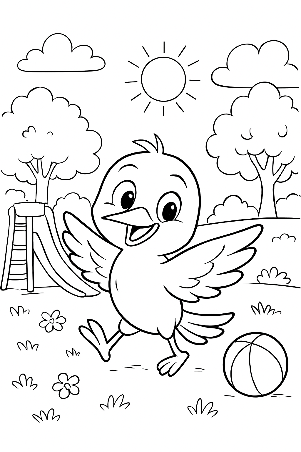 Beija-flor para colorir 03