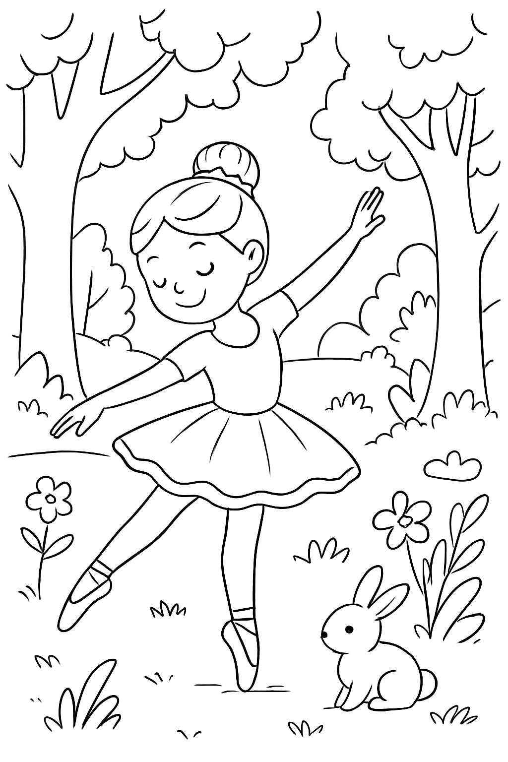 Ballerina Capuccina para colorir 02