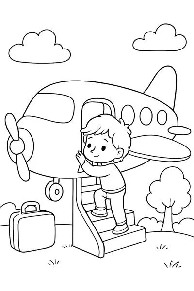 Aviões para colorir 15