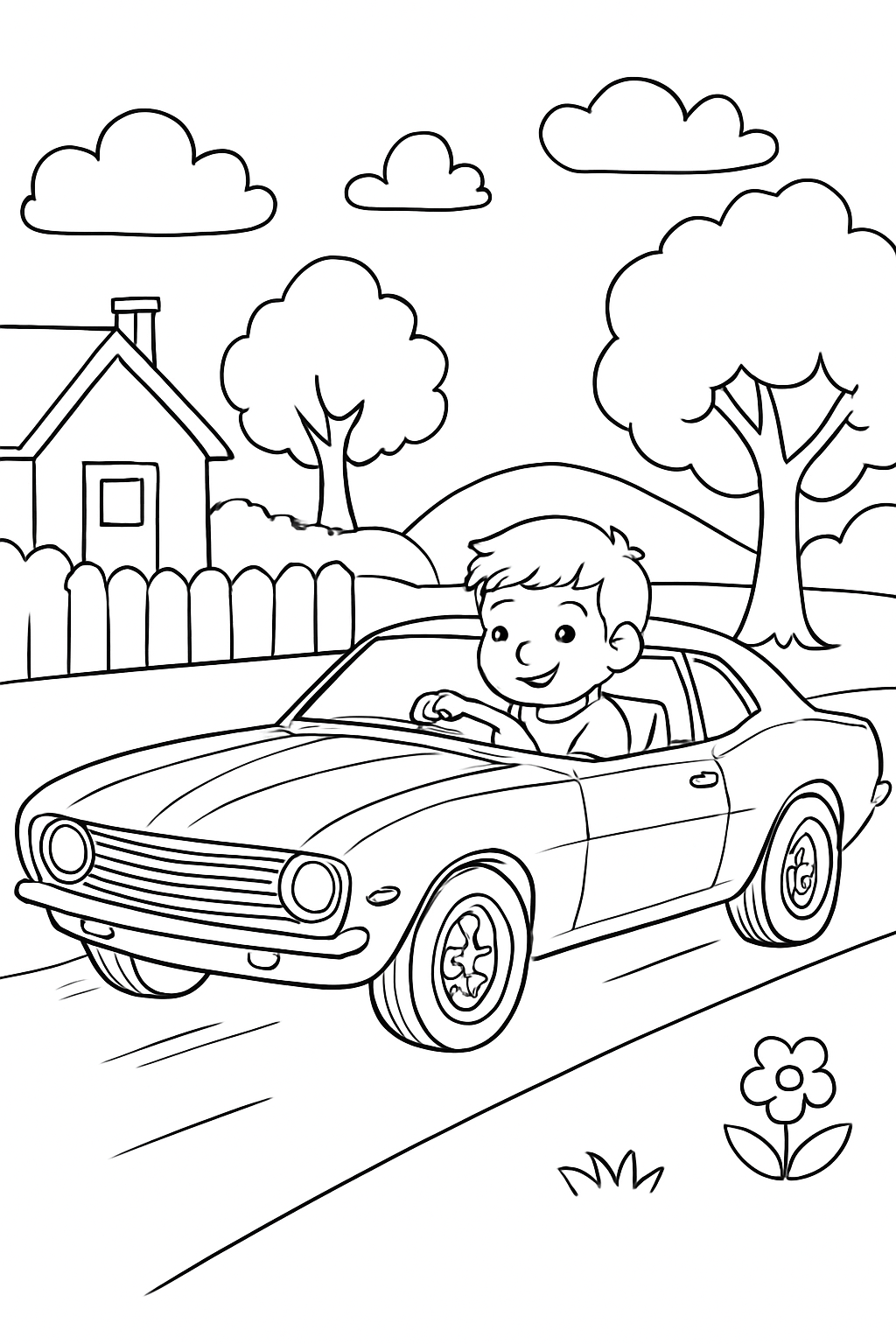 Camaro para colorir 11