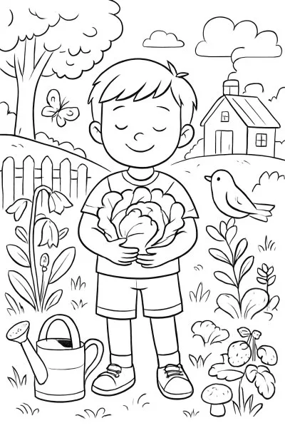 Alface para colorir 11