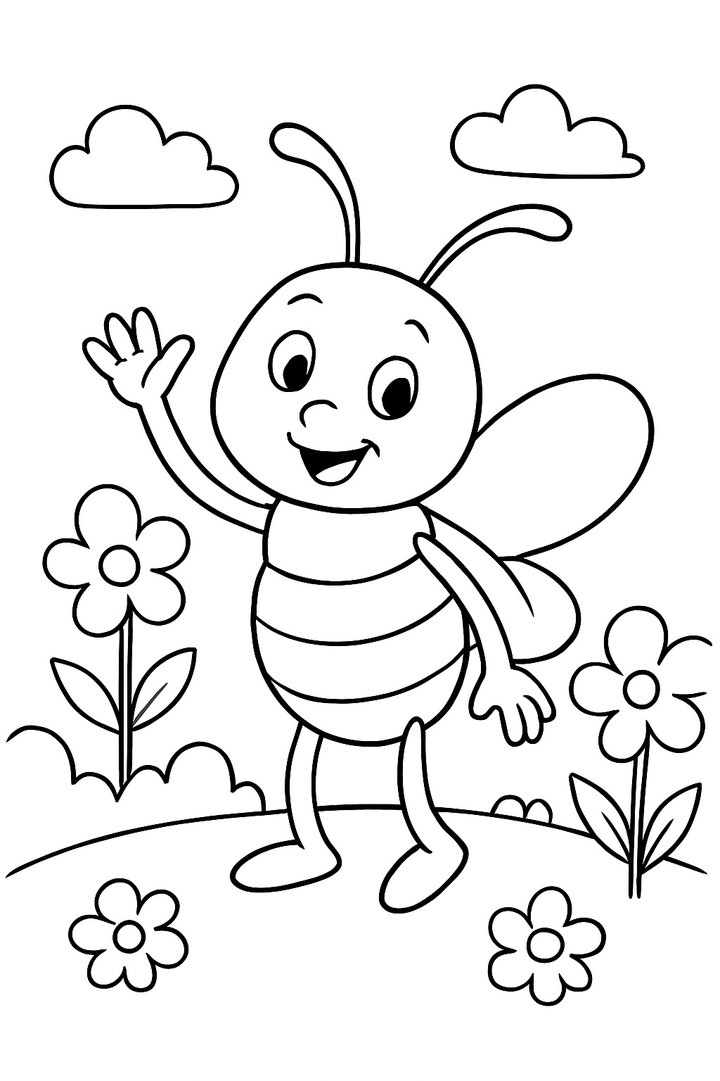 Barata para colorir 01