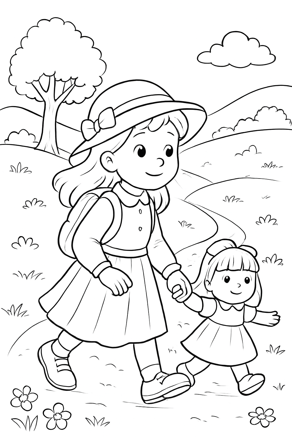 Bonecas para colorir 06