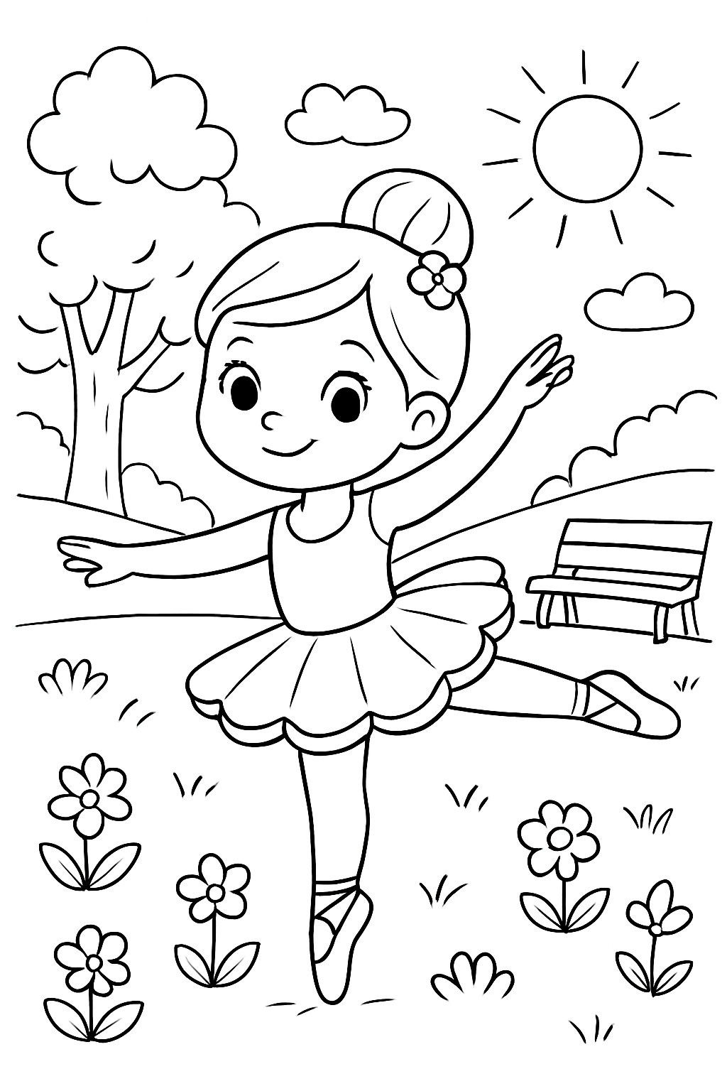 Ballerina Capuccina para colorir 14