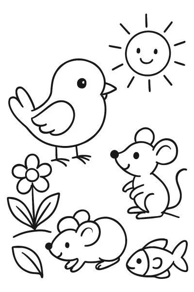 Cadeia Alimentar para colorir 07
