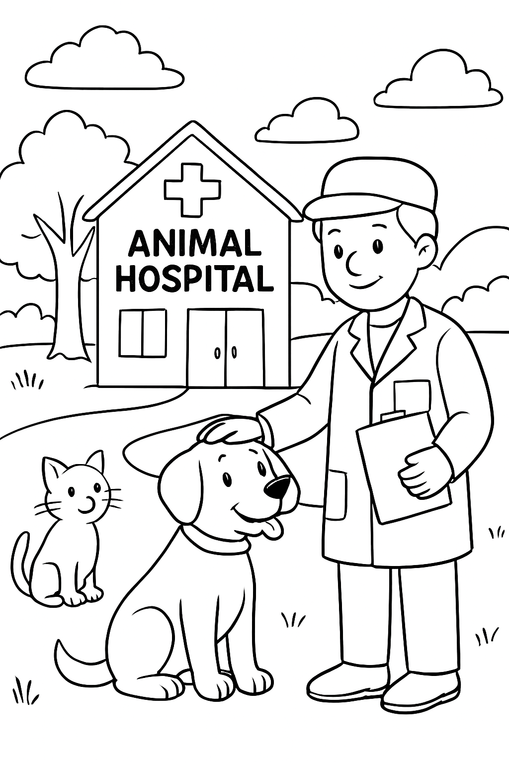 Animal Hospital (Anomaly) para colorir 08