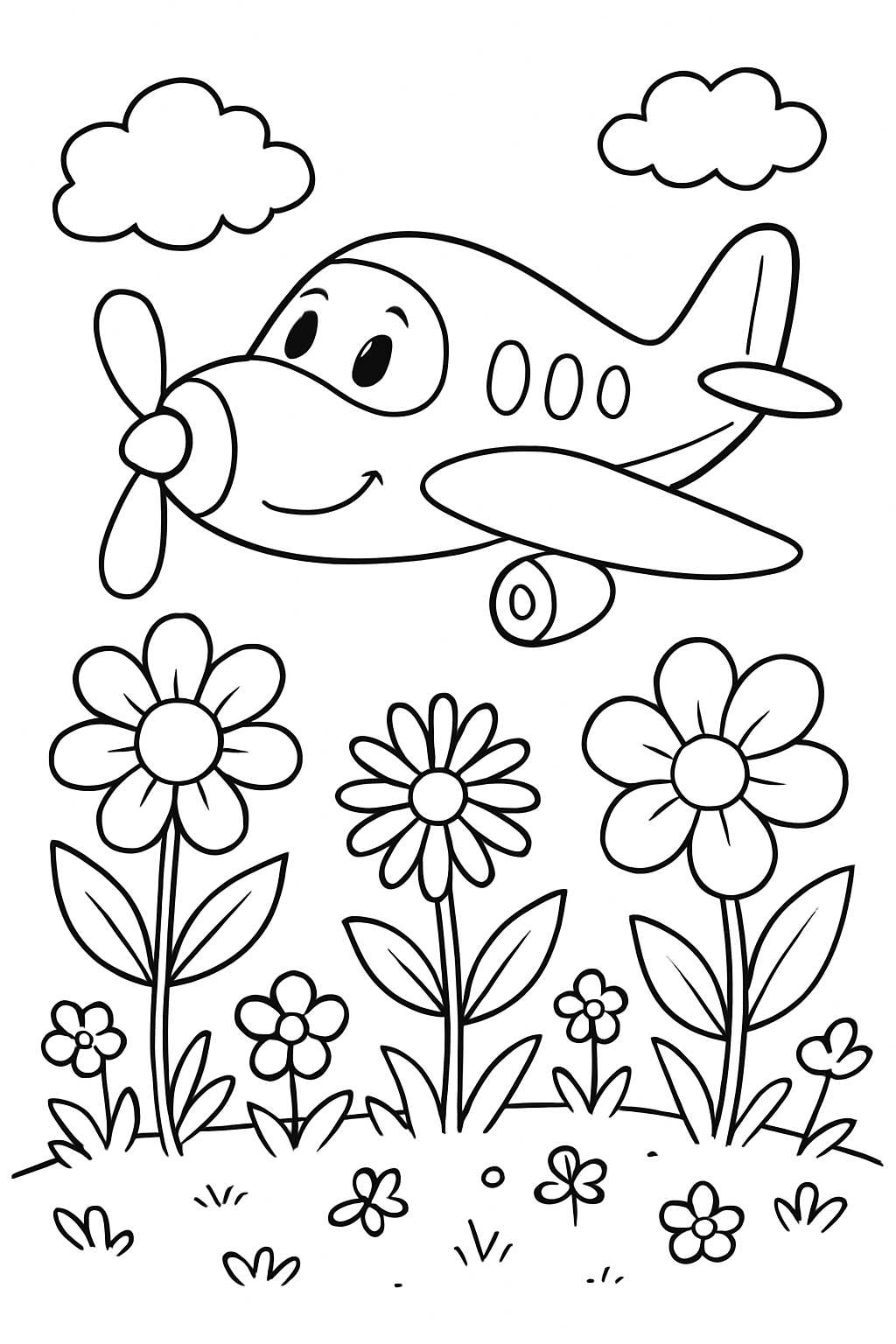 Aviões para colorir 12