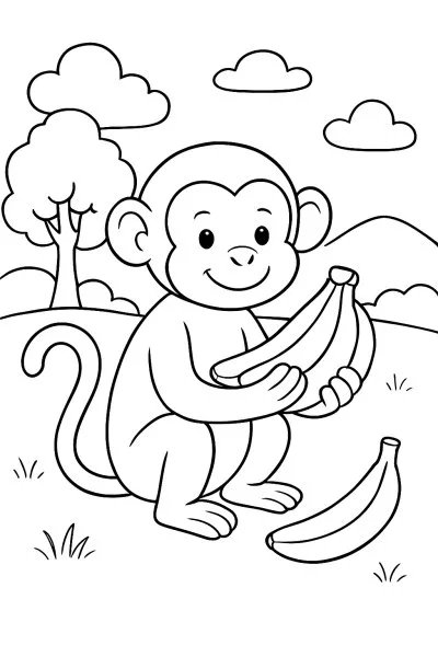 Bananas para colorir 08