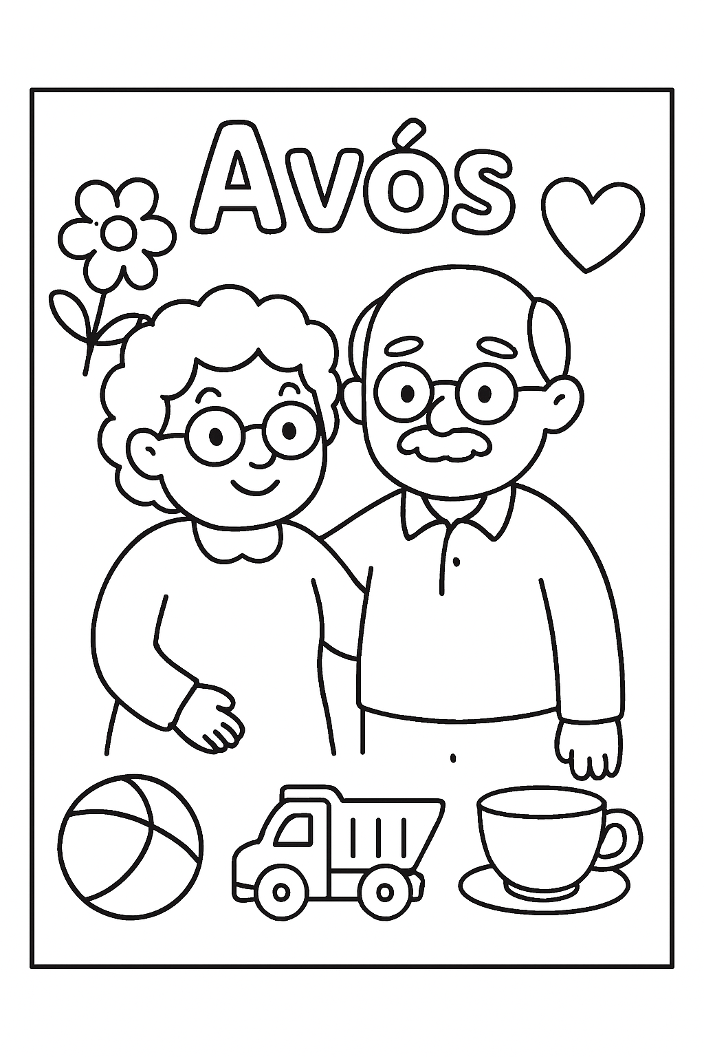 Avós para colorir 07