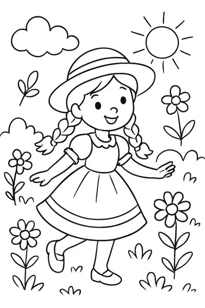 Boiadeirinha para colorir 12
