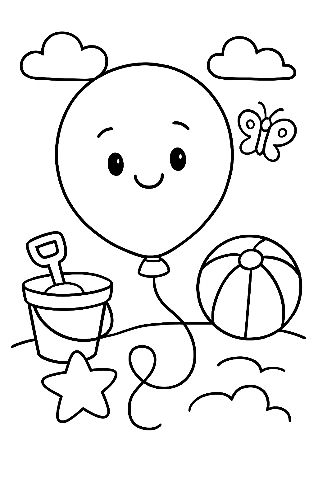 Balão para colorir 07