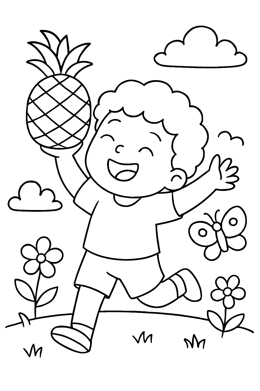 Abacaxi para colorir 09
