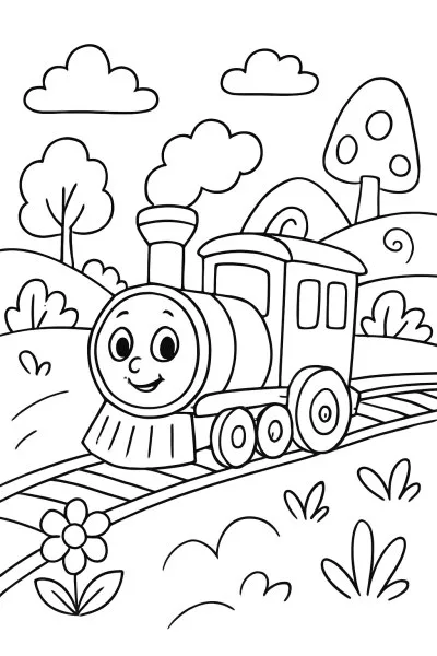 Bob, o Trem para colorir 10
