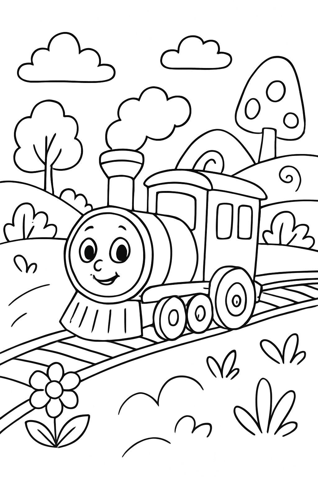Bob, o Trem para colorir 10