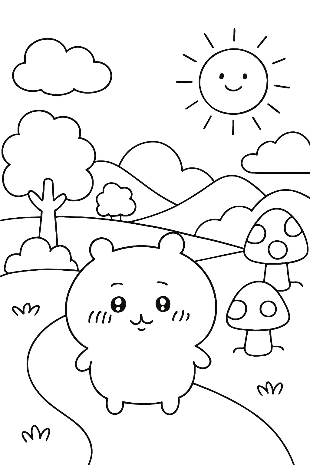 Chiikawa para colorir 10
