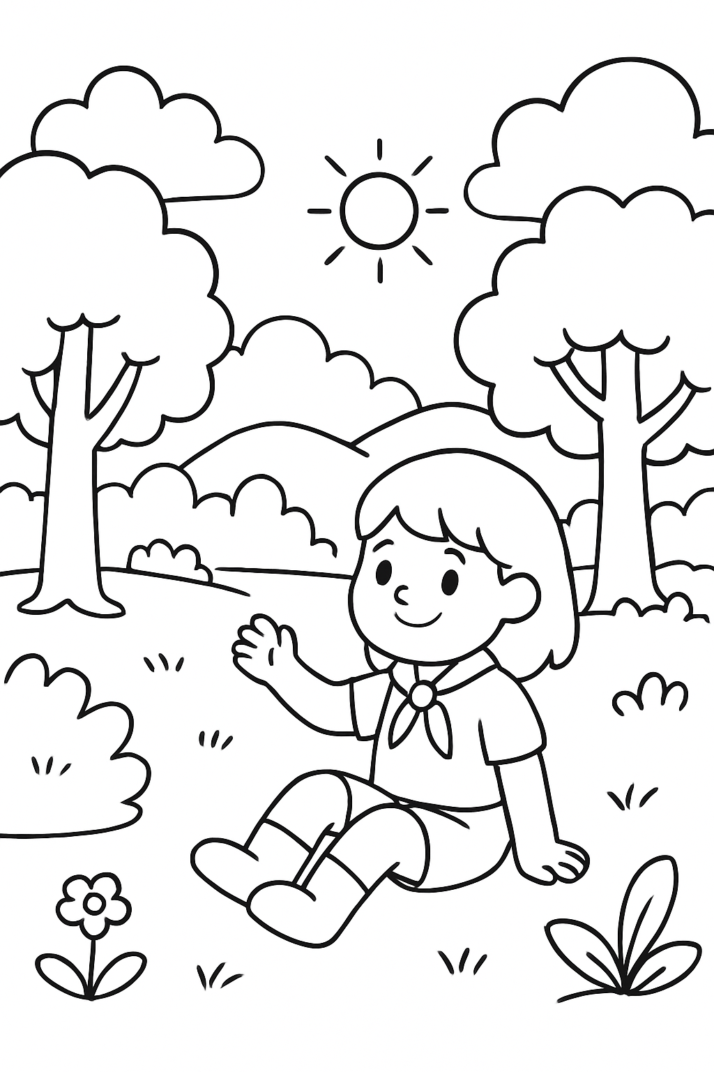 Bandeirinha para colorir 13