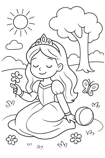 Bela Adormecida para colorir 14