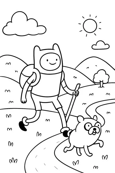 A Hora de Aventura para colorir 06