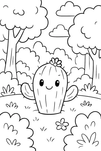 Cactos para colorir 13