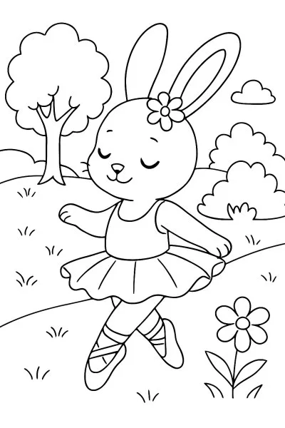Ballerina Capuccina para colorir 11