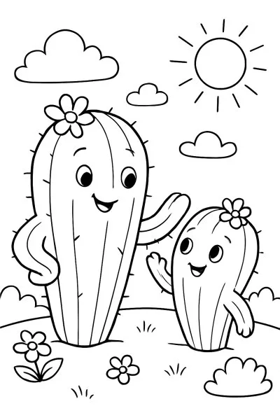 Cactos para colorir 05