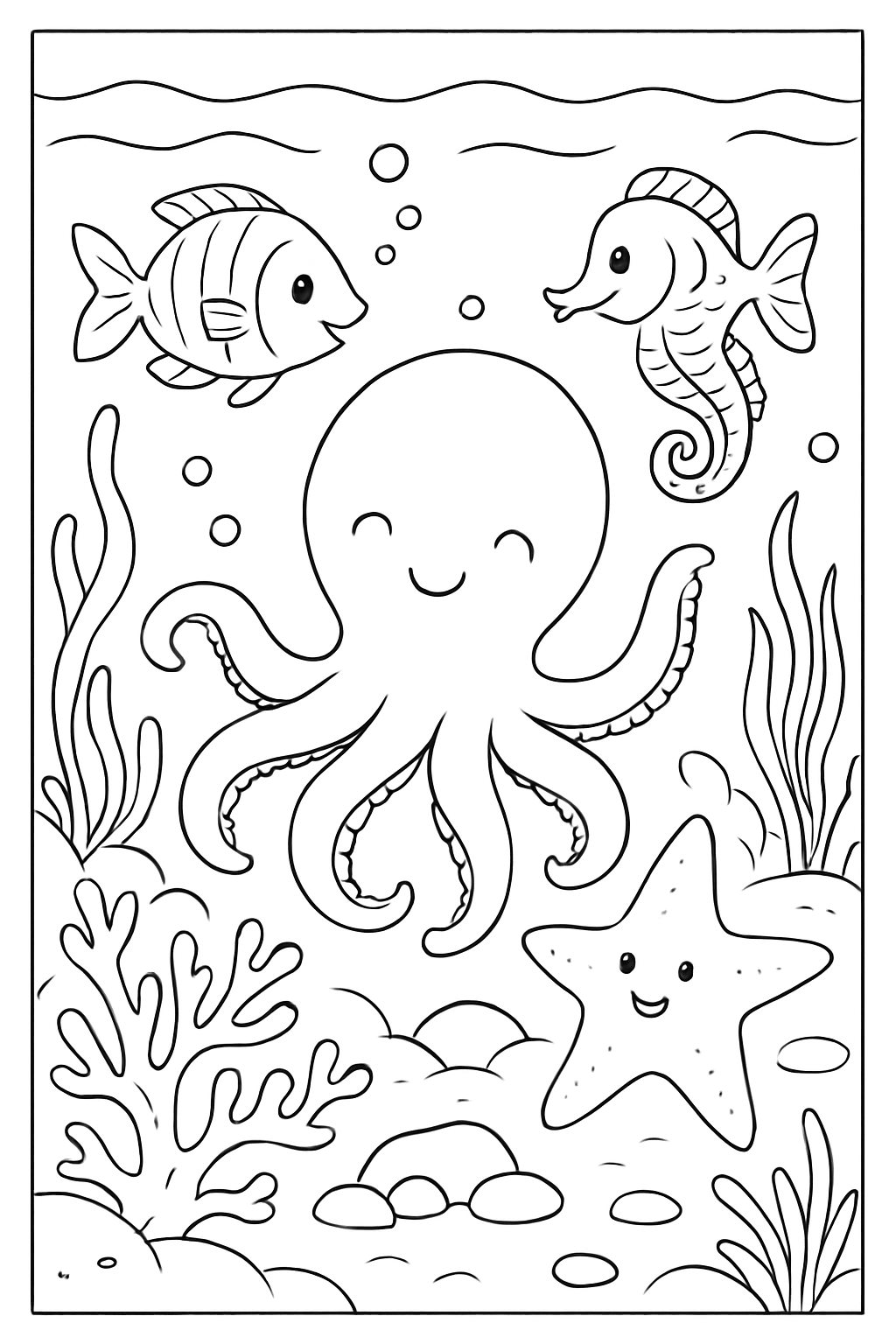 Animais Marinhos para colorir 09