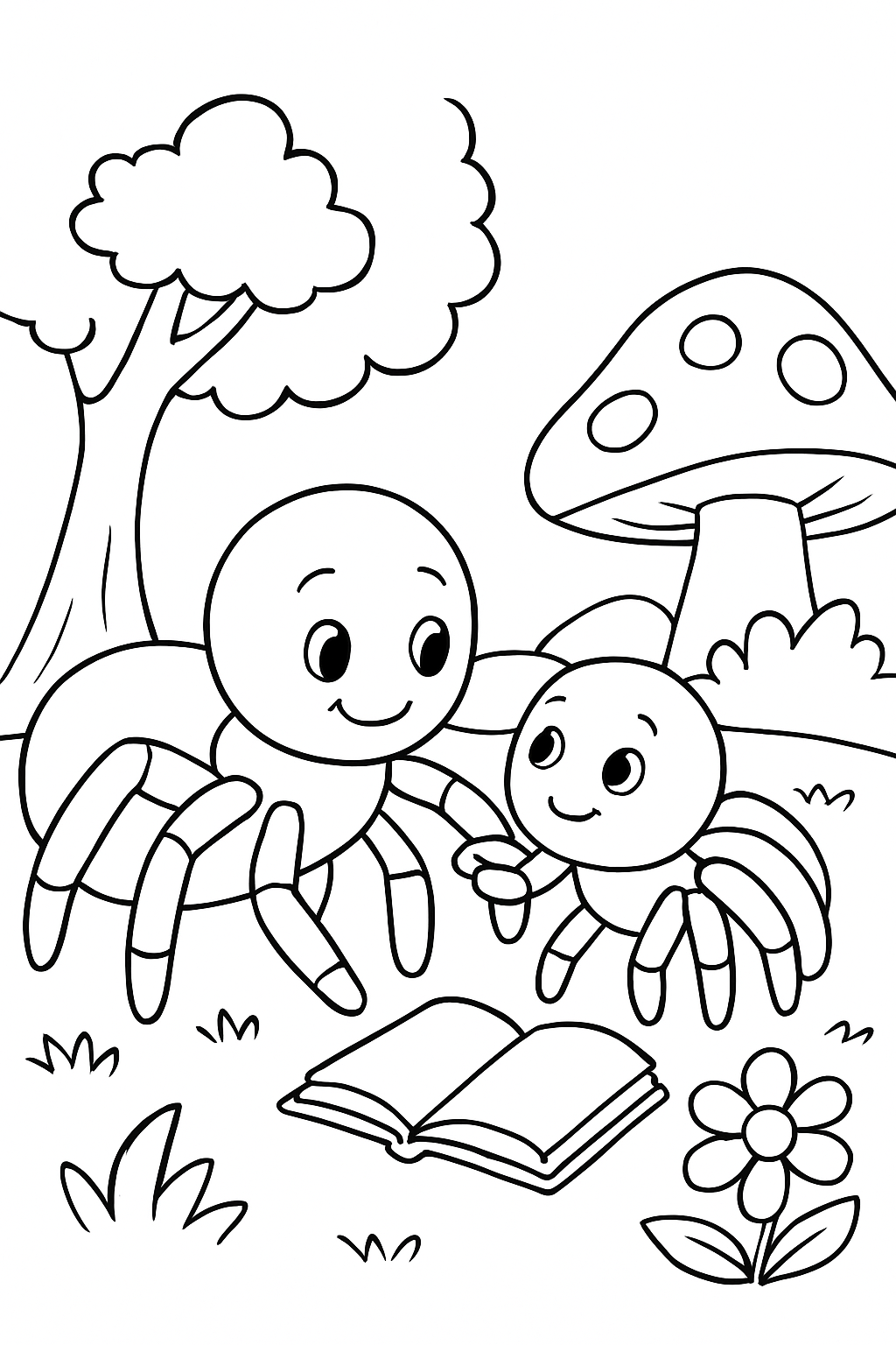 Aranhas para colorir 05