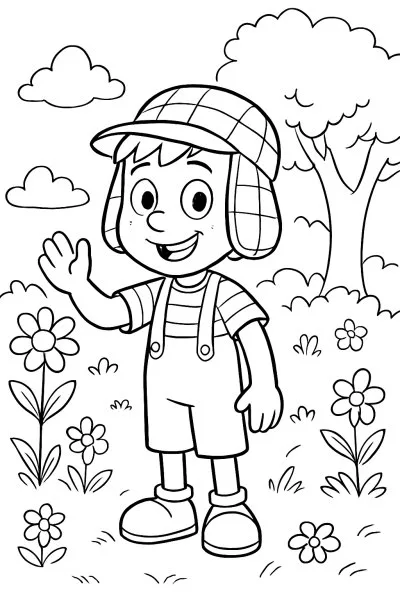 Chaves para colorir 12