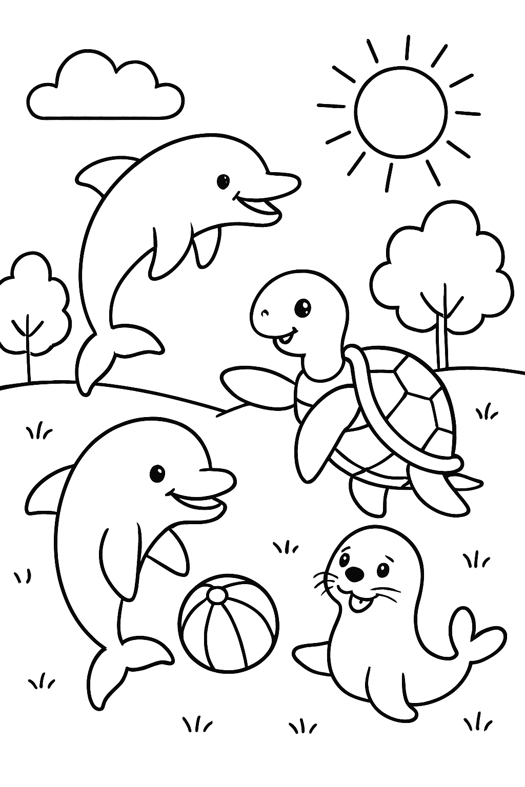Animais Marinhos para colorir 14