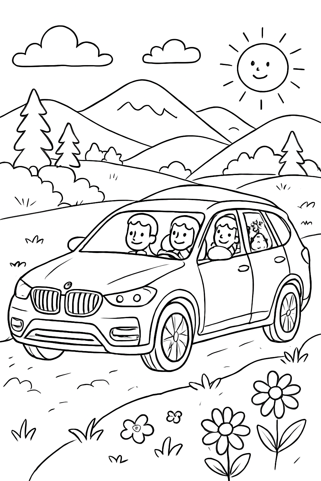 BMW para colorir 06