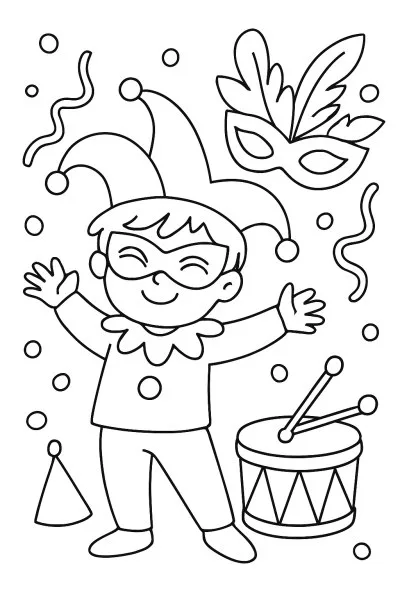 Carnaval para colorir 07