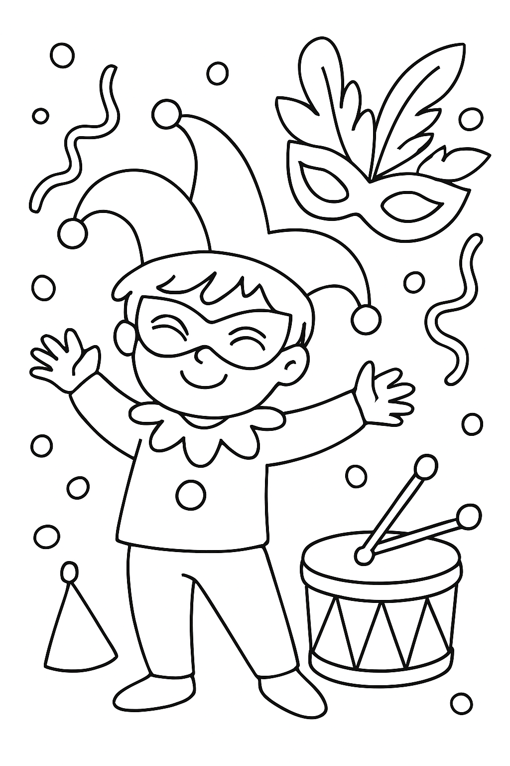 Carnaval para colorir 07