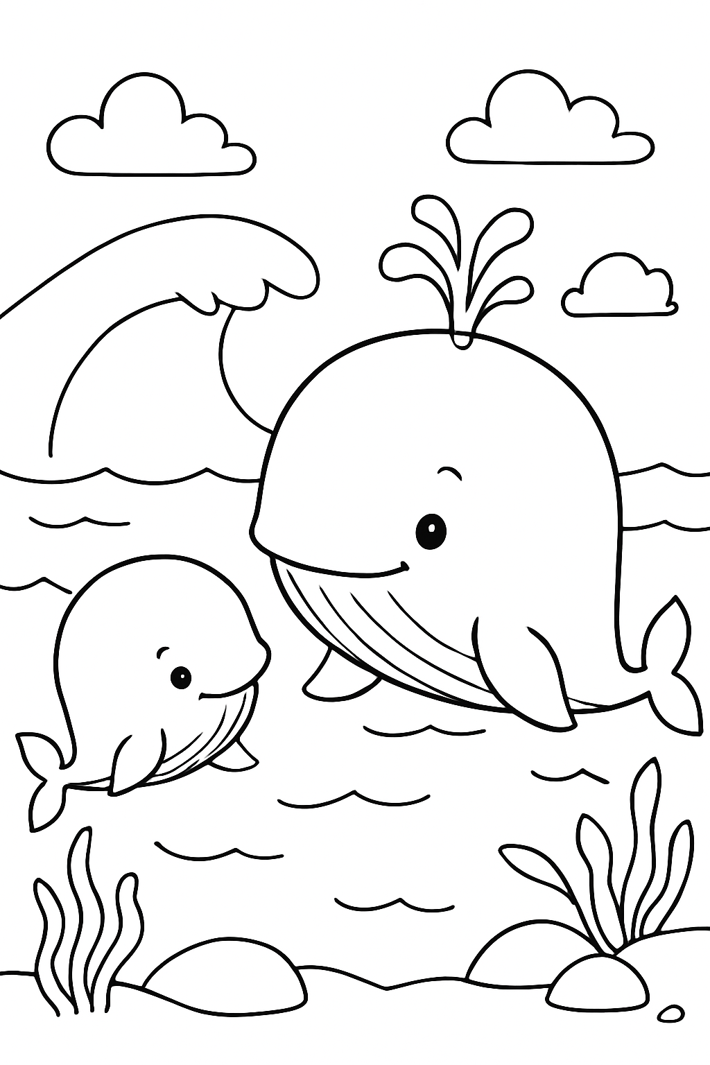 Baleias para colorir 05