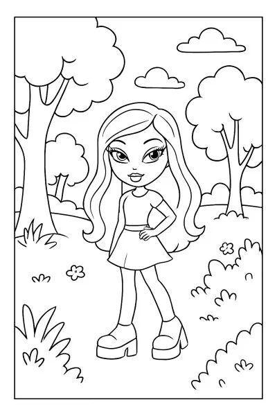 Bratz para colorir 13