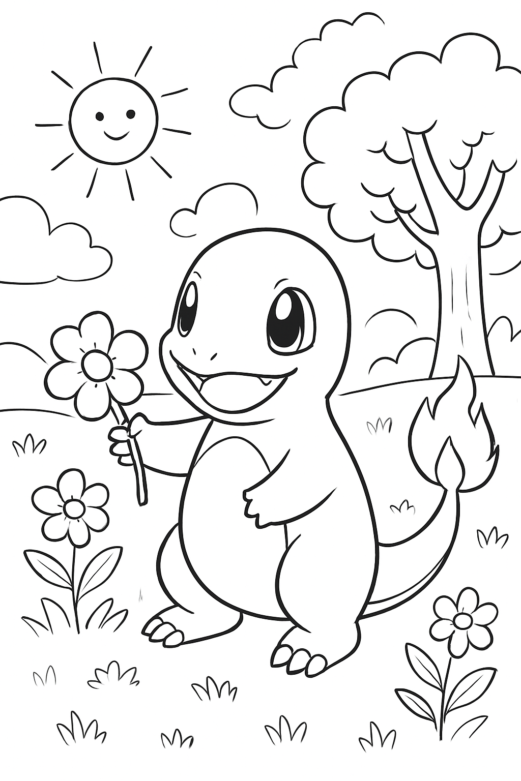 Charmander para colorir 09
