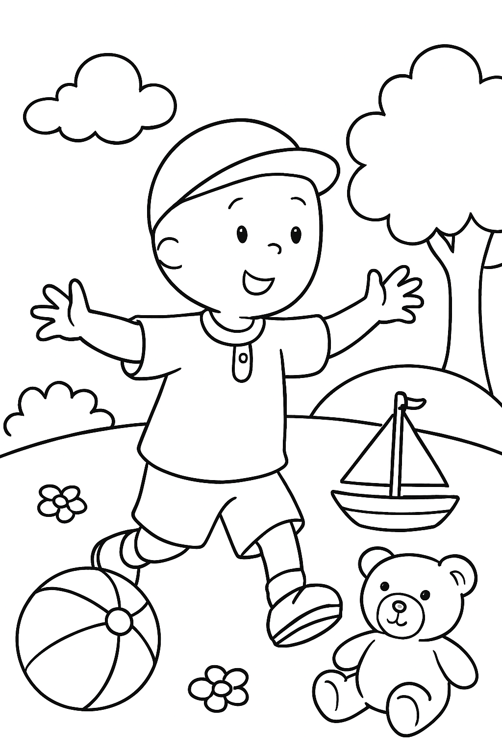 Caillou para colorir 07