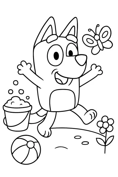 Bluey para colorir 07