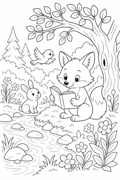 Natureza para colorir 04