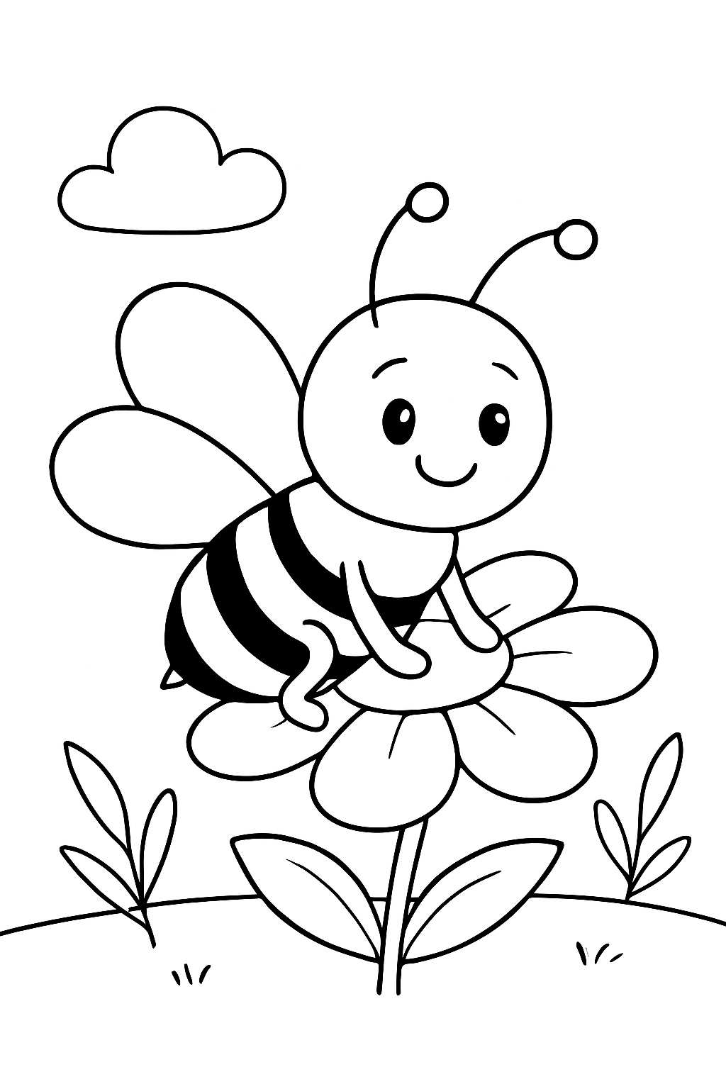 Abelhas para colorir 04