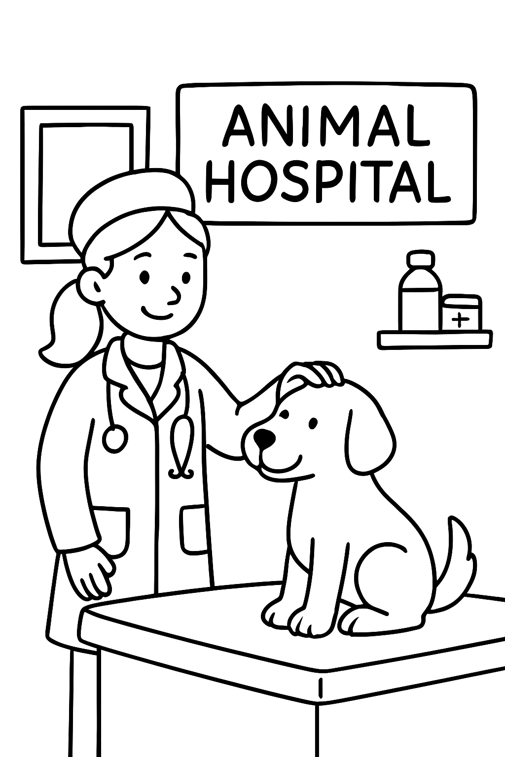 Animal Hospital (Anomaly) para colorir 04