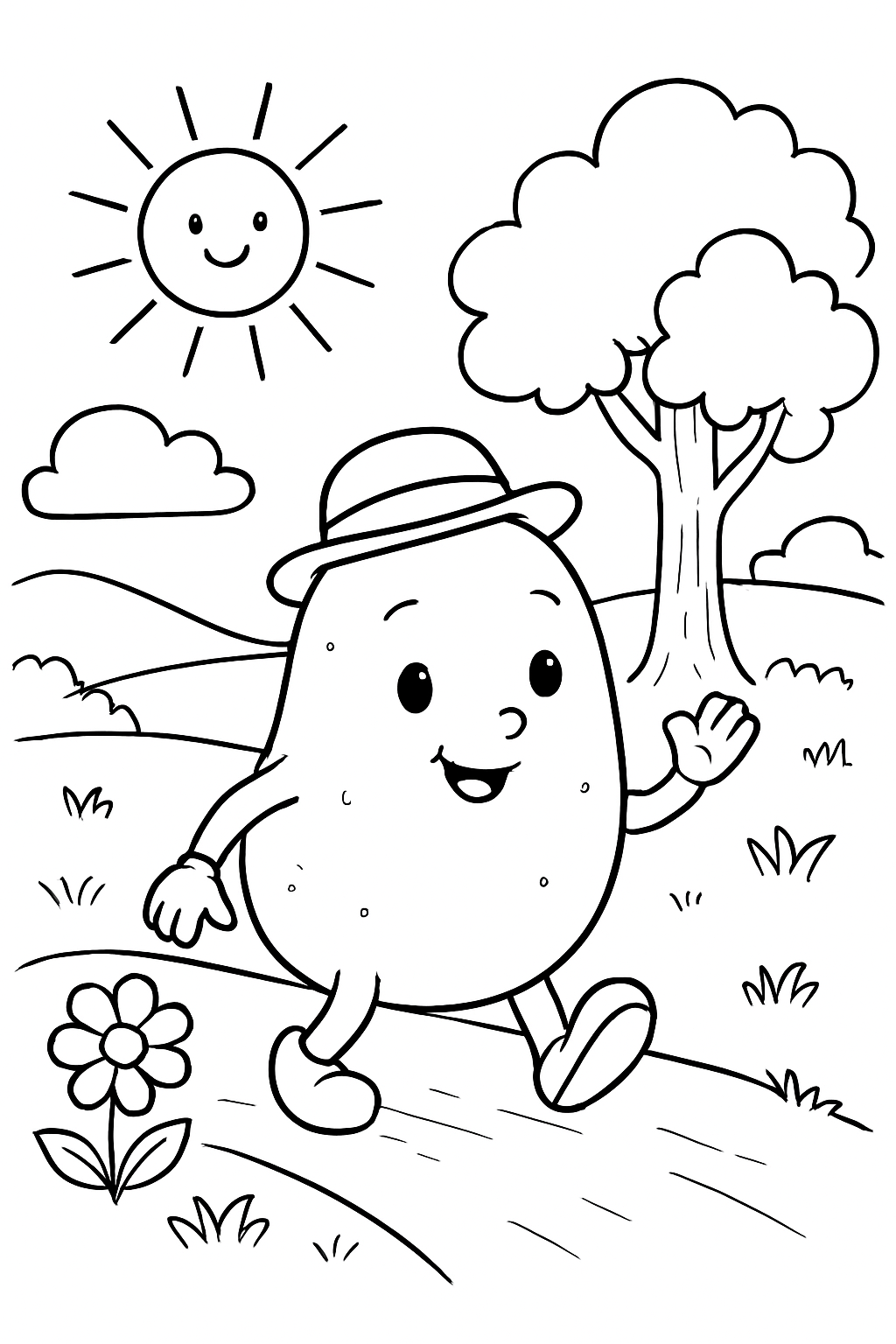 Batata para colorir 11